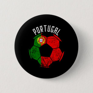 Badge Rond 5 Cm Drapeau du Portugal Fierté portugaise Footballeur