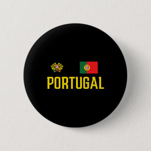 Badge Rond 5 Cm Drapeau du Portugal Footbyll Foot Fan Hommes W