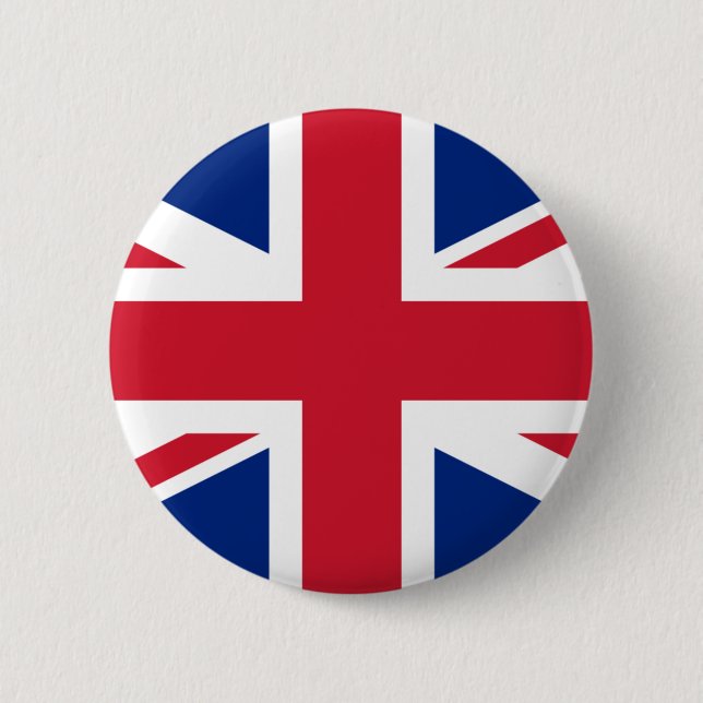 Badge Rond 5 Cm Drapeau du Royaume-Uni (Devant)