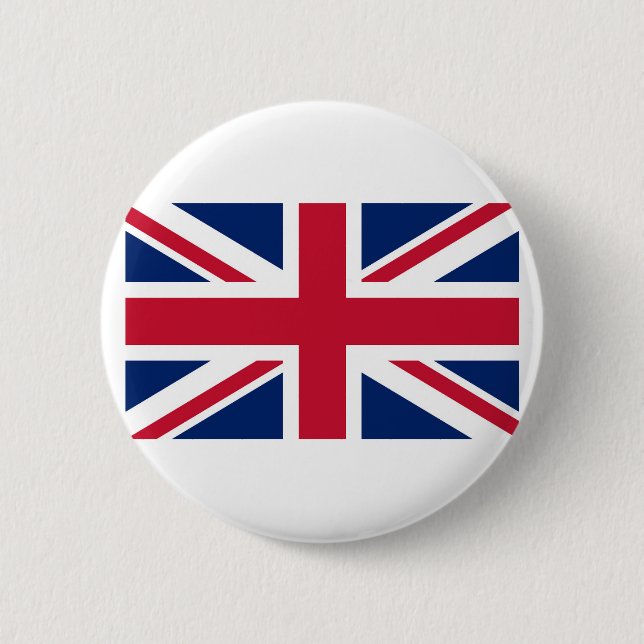 Badge Rond 5 Cm Drapeau du Royaume-Uni (Devant)