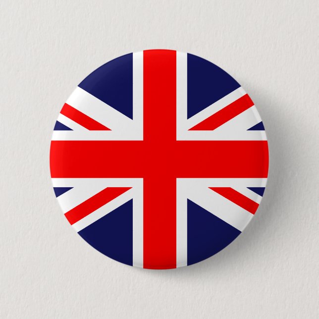 Badge Rond 5 Cm Drapeau du Royaume-Uni (Devant)