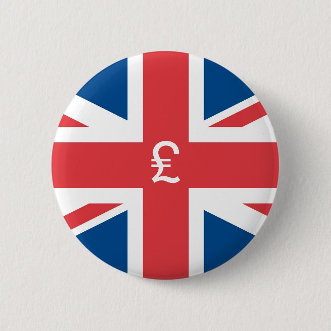Badge Rond 5 Cm Drapeau du Royaume-Uni (Devant)