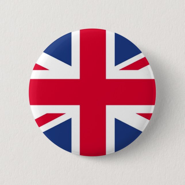 Badge Rond 5 Cm Drapeau du Royaume-Uni (Devant)