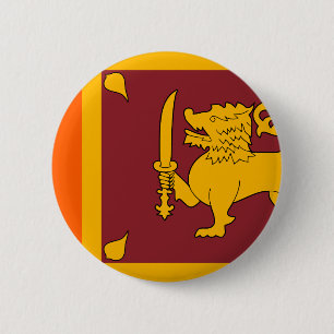 Badge Rond 5 Cm Drapeau du Sri Lanka