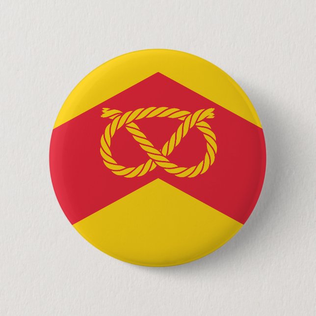 Badge Rond 5 Cm Drapeau du Staffordshire (Devant)