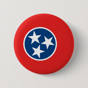 Badge Rond 5 Cm Drapeau du Tennessee
