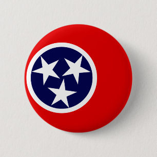 BADGE ROND 5 CM DRAPEAU DU TENNESSEE
