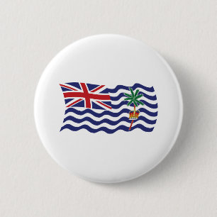 Badge Rond 5 Cm Drapeau du Territoire britannique de l'océan Indie