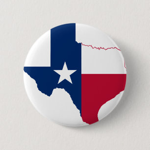 Badge Rond 5 Cm Drapeau du Texas