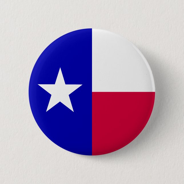 Badge Rond 5 Cm Drapeau du Texas (Devant)