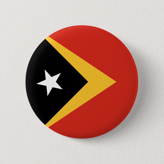 Badge Rond 5 Cm Drapeau du Timor oriental (Devant)