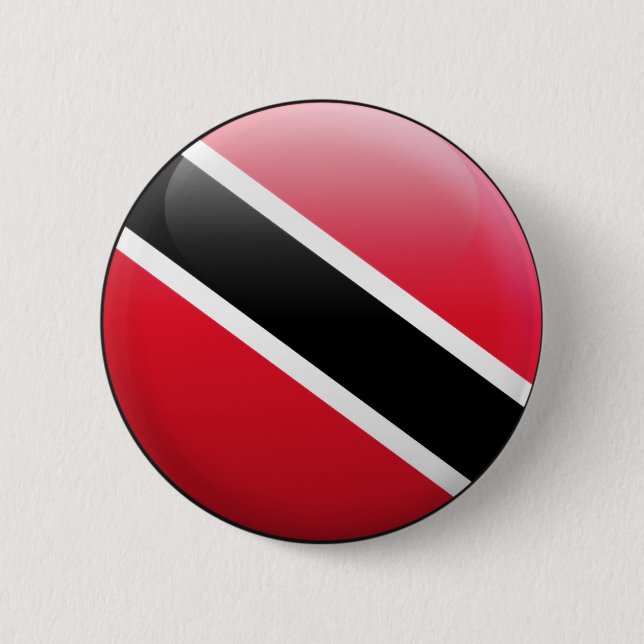 Badge Rond 5 Cm Drapeau du Trinidad-et-Tobago (Devant)