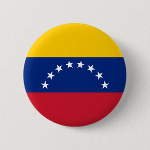 Badge Rond 5 Cm Drapeau du Venezuela - le Bandera Venezolana