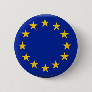 Badge Rond 5 Cm Drapeau d'Union européenne