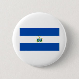 Badge Rond 5 Cm Drapeau El Salvador