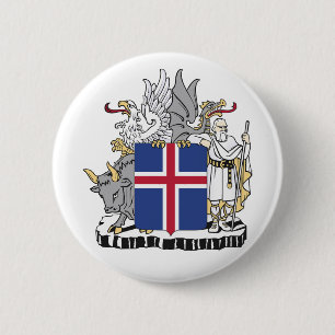 Badge Rond 5 Cm drapeau emblème symbole armoiries blason pays Isla