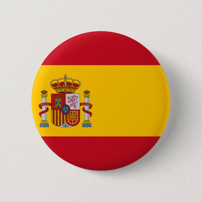 Badge Rond 5 Cm Drapeau espagnol (Devant)