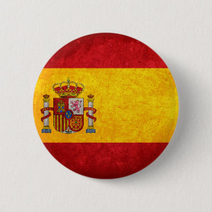 Badge Rond 5 Cm Drapeau espagnol
