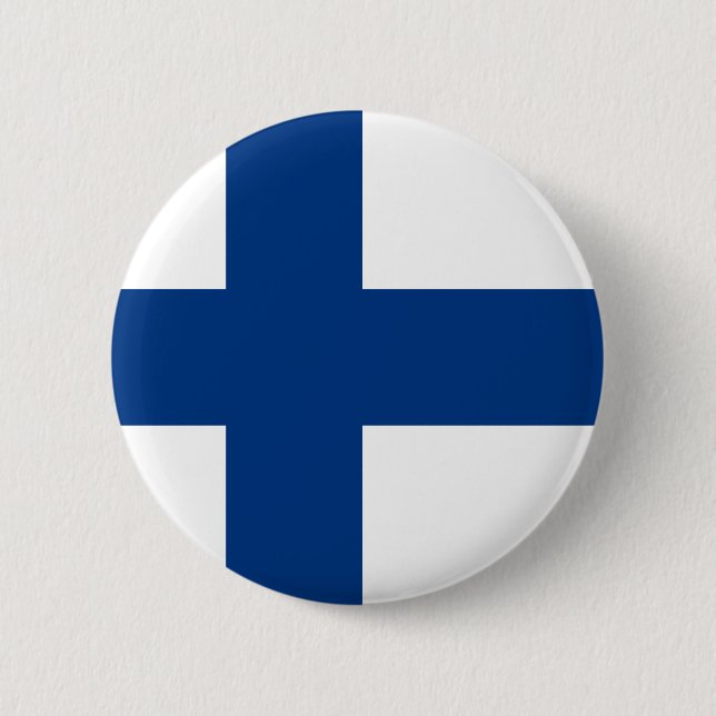 Badge Rond 5 Cm  Drapeau finlandais (Devant)