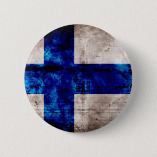 Badge Rond 5 Cm Drapeau finlandais
