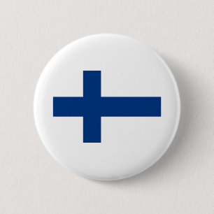 Badge Rond 5 Cm Drapeau Finlande