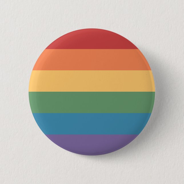 Badge Rond 5 Cm Drapeau gay pride en cuir (Devant)