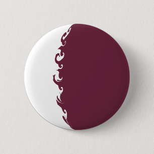 Badge Rond 5 Cm Drapeau Gnarly du Qatar