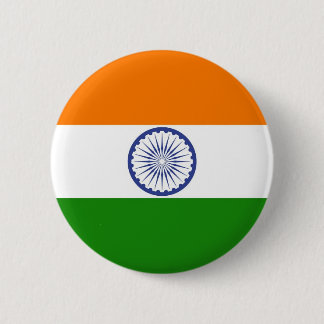 Badge Rond 5 Cm Drapeau indien