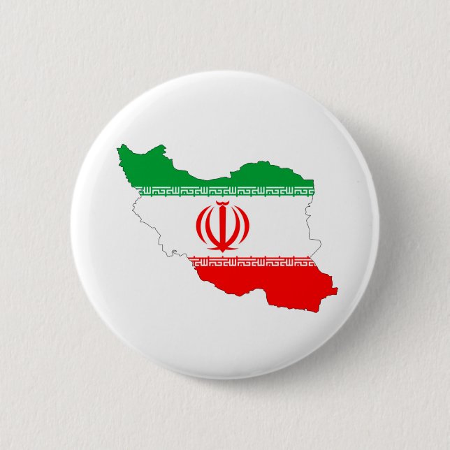 Badge Rond 5 Cm Drapeau iranien (Devant)