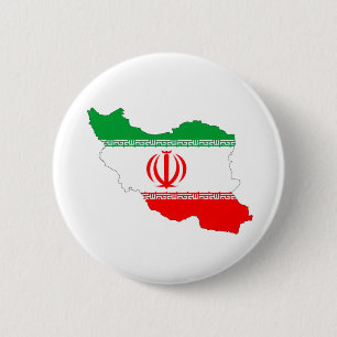 Badge Rond 5 Cm Drapeau iranien