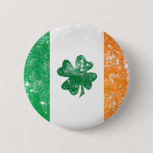 Badge Rond 5 Cm Drapeau irlandais