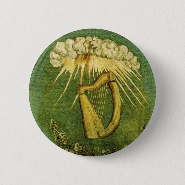 Badge Rond 5 Cm Drapeau irlandais de brigade (Devant)