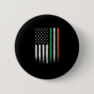 Badge Rond 5 Cm Drapeau irlandais patriotique irlandais américain