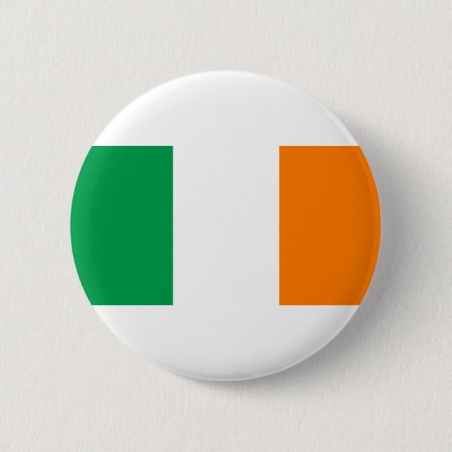 Badge Rond 5 Cm Drapeau irlandais/Saint Patrick's Day (Devant)