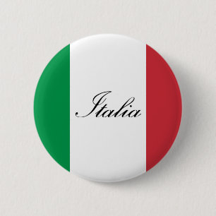 Badge Rond 5 Cm Drapeau italien - drapeau de l'Italie - l'Italie