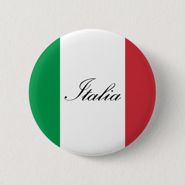 Badge Rond 5 Cm Drapeau italien - drapeau de l'Italie - l'Italie (Devant)