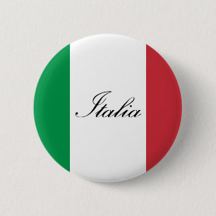 Badge Rond 5 Cm Drapeau italien - drapeau de l'Italie - l'Italie