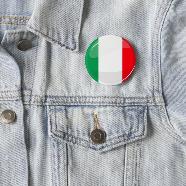 Pin's Drapeau Italie - Émail - Taille 35 Mm - Italie / Italia