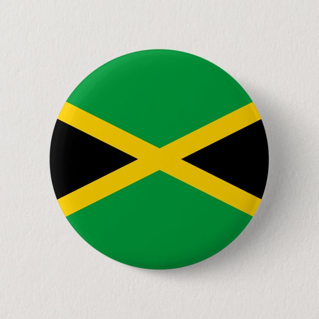 Badge Rond 5 Cm Drapeau jamaïcain (Devant)