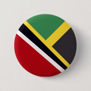 Badge Rond 5 Cm Drapeau jamaïcain de Trini   Drapeau de Trinité-
