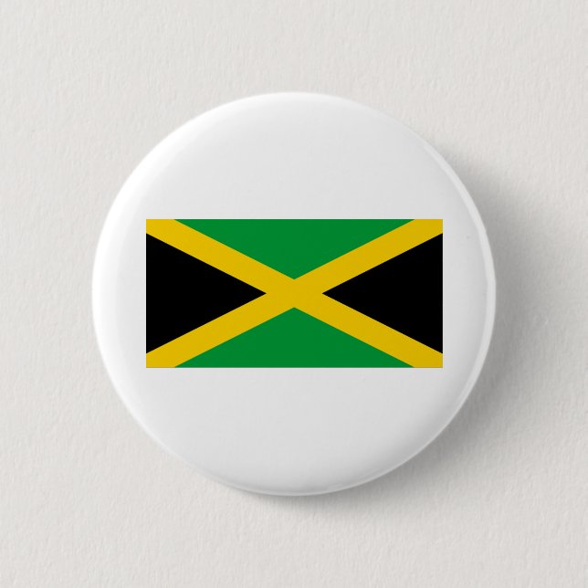 Badge Rond 5 Cm Drapeau Jamaïque (Devant)