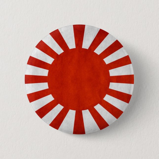 Badge Rond 5 Cm Drapeau japonais de Grunge (Devant)