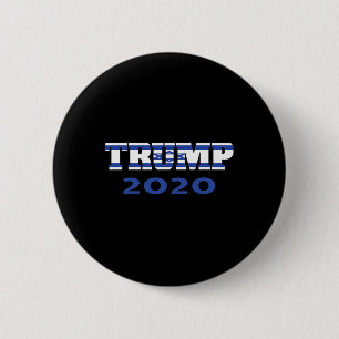 Badge Rond 5 Cm Drapeau juif américain juif pour partisan de Trump