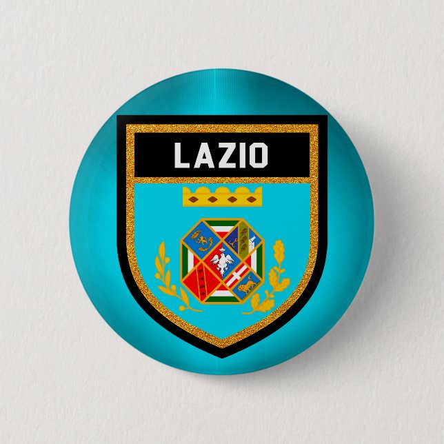 Badge Rond 5 Cm Drapeau Latium (Devant)
