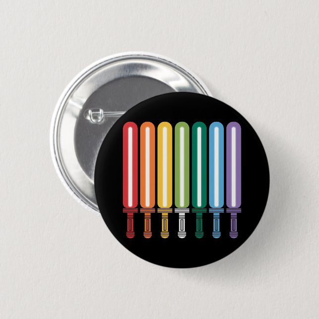 Badge Rond 5 Cm Drapeau LGBT Fierté gay  (Devant & derrière)