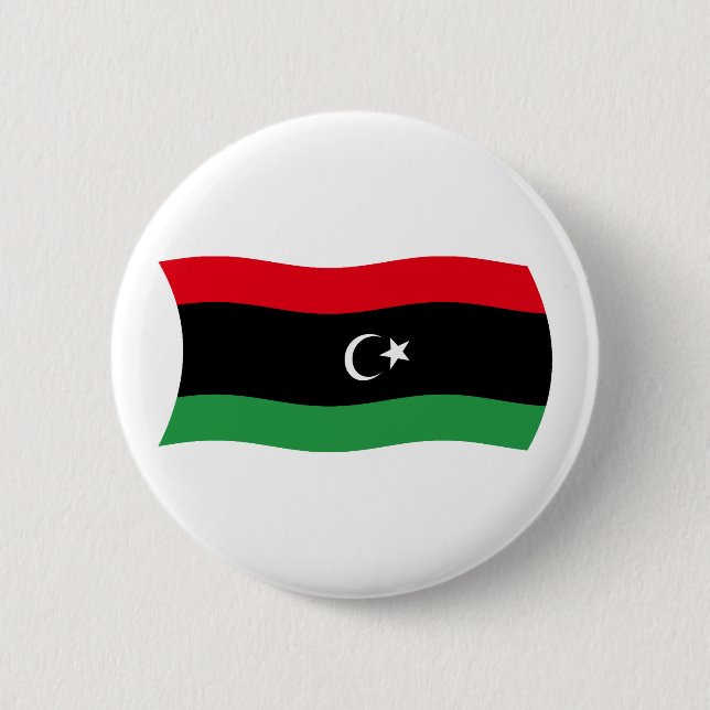 Badge Rond 5 Cm Drapeau libyen (Devant)