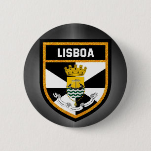 Badge Rond 5 Cm Drapeau Lisboa