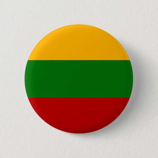Badge Rond 5 Cm Drapeau lituanien (Devant)