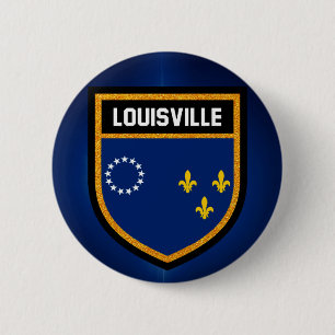 Badge Rond 5 Cm Drapeau Louisville