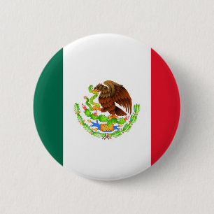 Badge Rond 5 Cm Drapeau mexicain